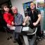 Chester-le-Street Advertiser: James Hewitt takes part in the static bike ride challenge to help raise money for the St Cuthbert's Hospice watched by his daughter Jessica and dad George Chester-le-Street Advertiser: James Hewitt takes part in the static bike ride challenge to help raise money for the St Cuthbert's Hospice watched by his daughter Jessica and dad George